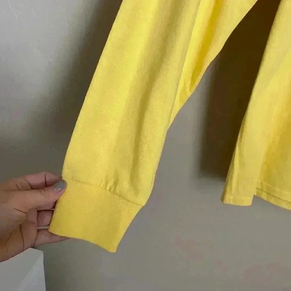 Petals &‎ Peacocks Long Sleeve T-shirt Yellow Size Small - Picture 3 of 13